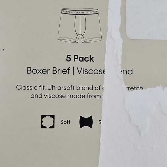 Calvin Klein 5 Pack Ultimate Comfort Boxer Briefs Size M (32-34) NIB Soft NEW - Picture 7 of 14